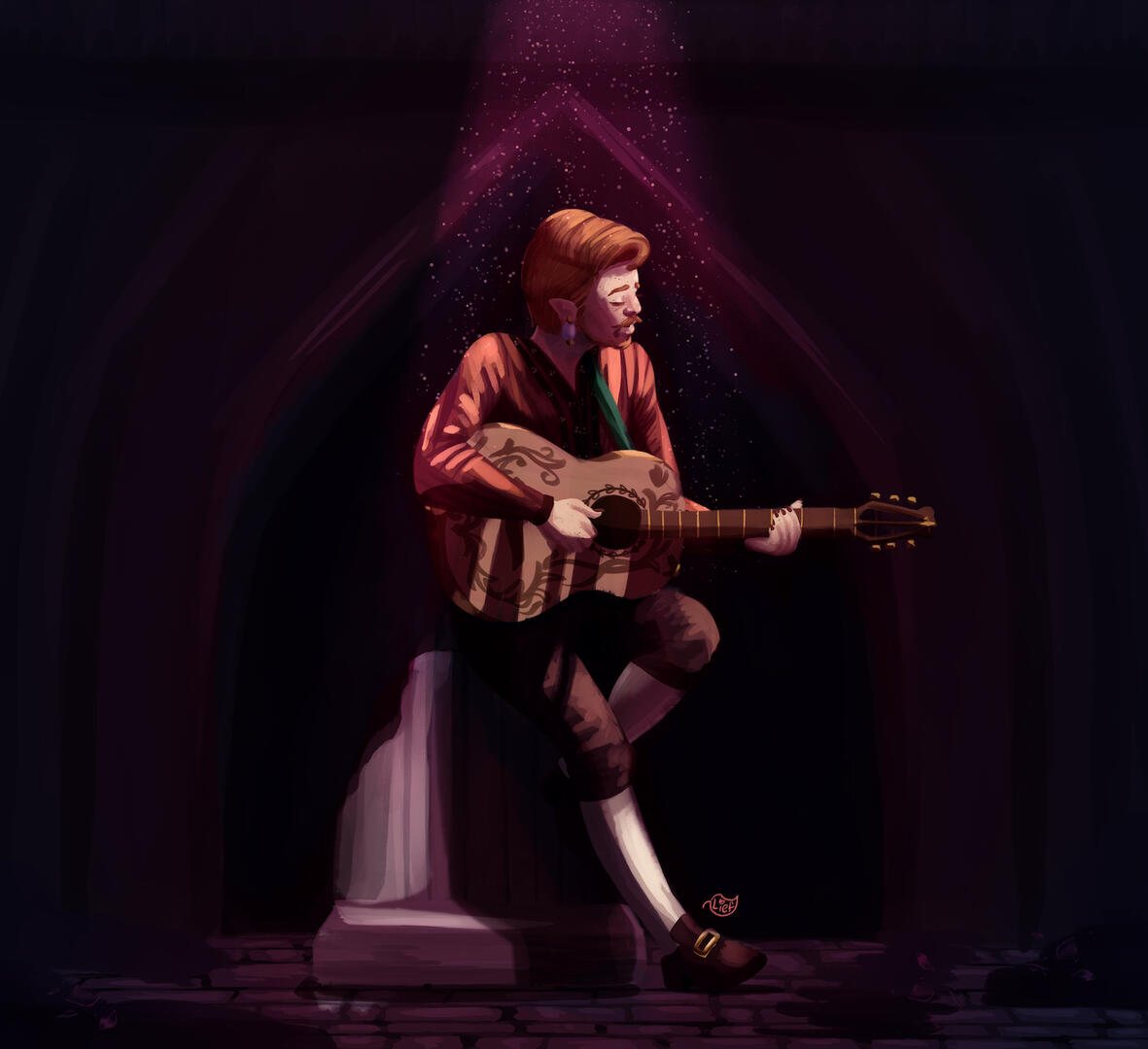 Rendered Fullbody with Complex Background - $165